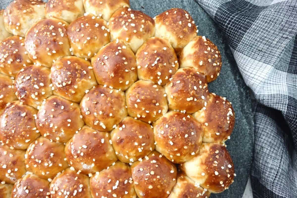 Pretzel Oktoberfest Beer Bubble Bread