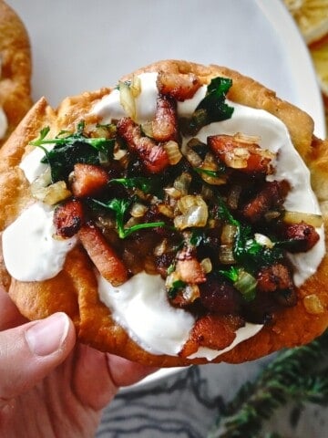 dirndl kitchen langos hungarian fried dough recipe christmas market