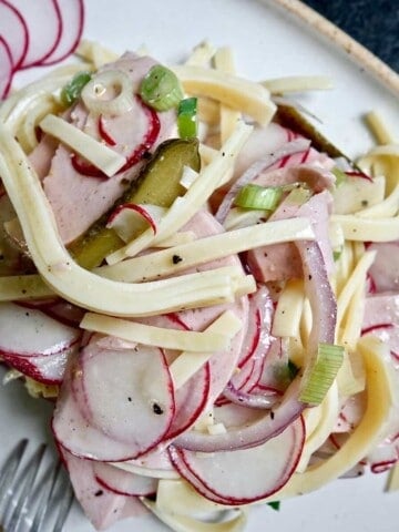 Swiss meat and cheese salad