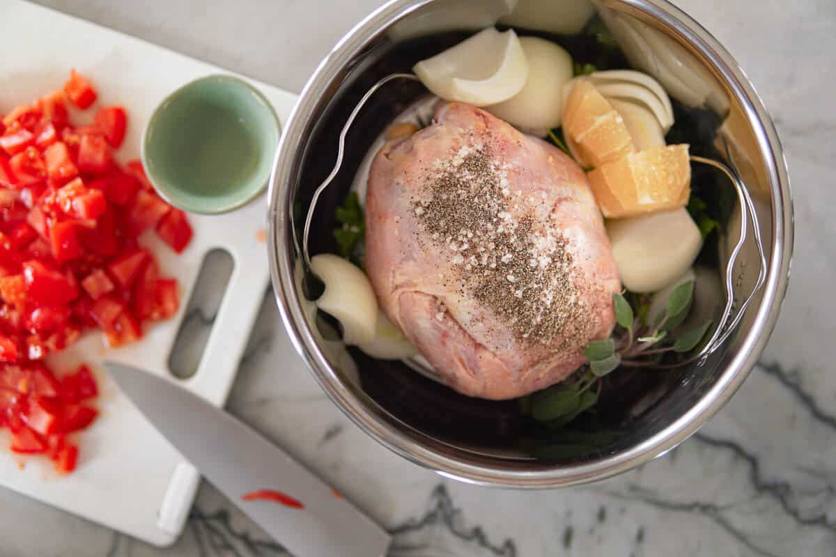 The BEST German Chicken Stew for Instant Pot (Huhnerfrikassee)