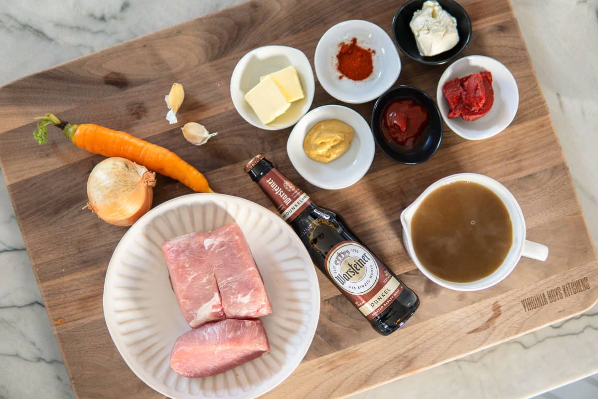 ingredients for German goulash