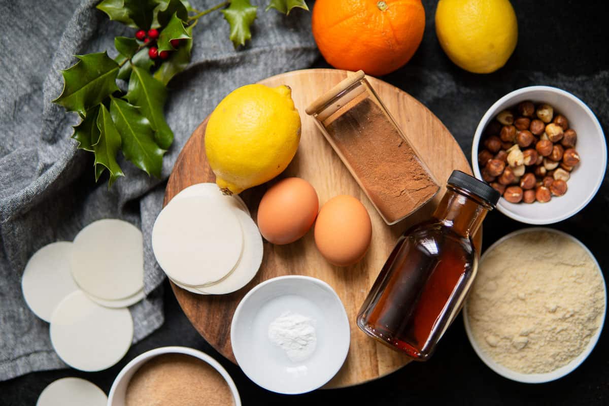 ingredients for homemade gingerbread cookies recipe