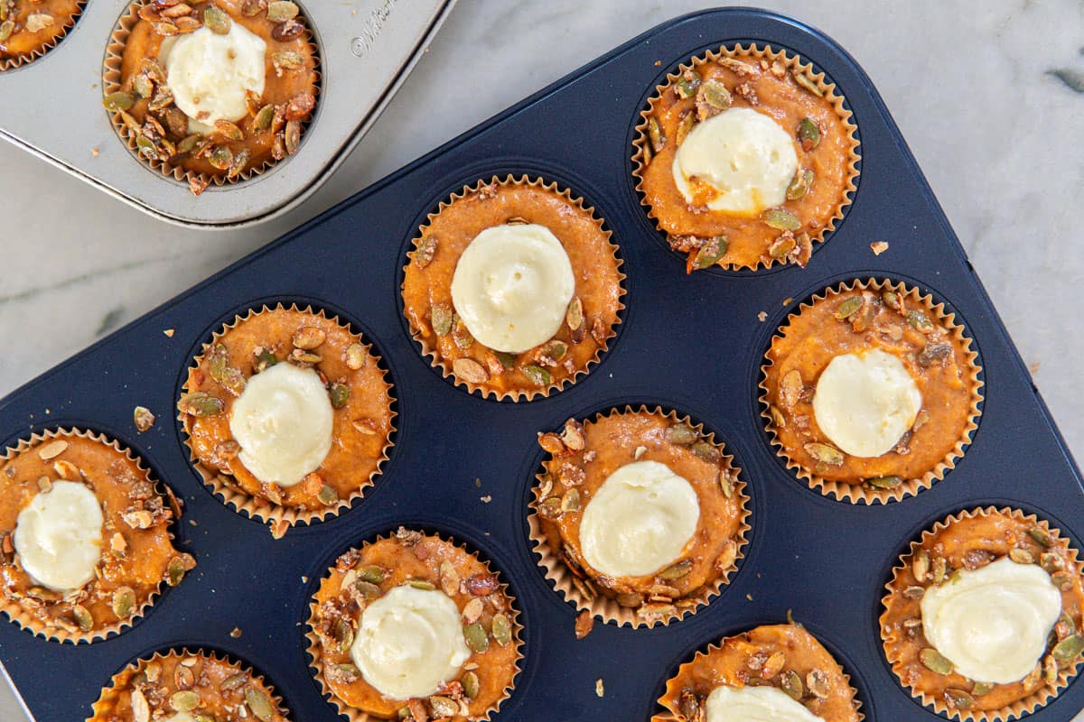starbucks pumpkin muffins before baking