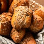 brotchen with sunflower seeds German rolls