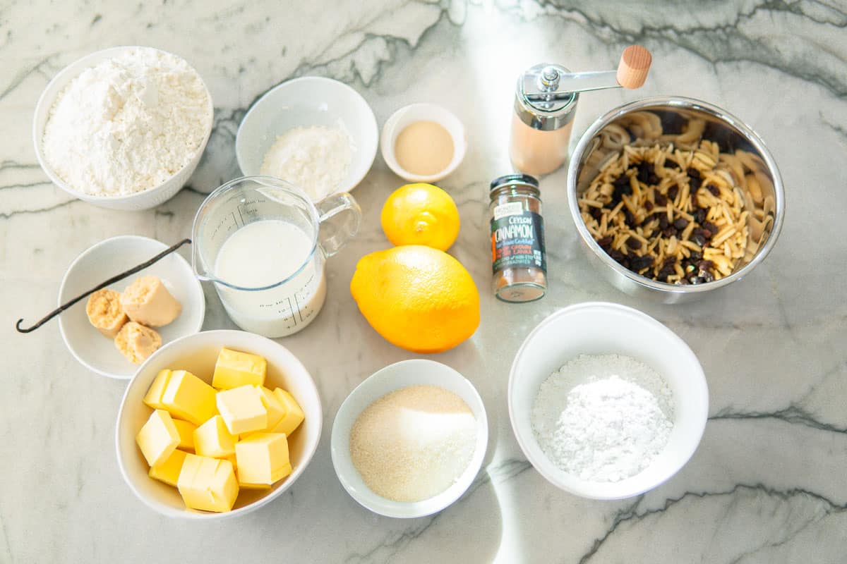 German Stollen ingredients