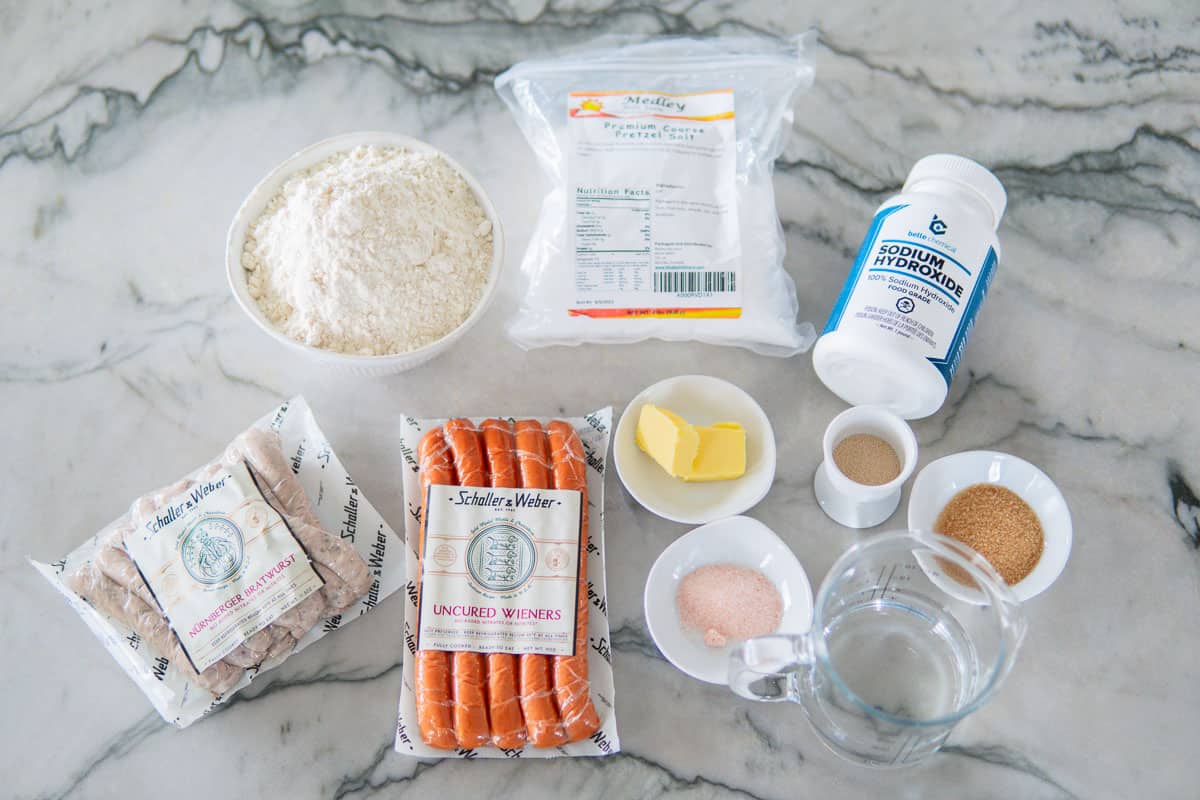 pretzel hot dog ingredients