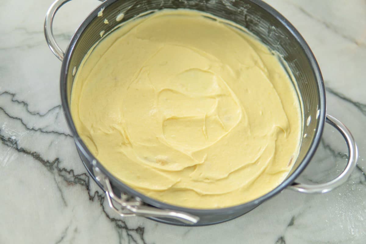 Layering Baumkuchen batter in between baking them.