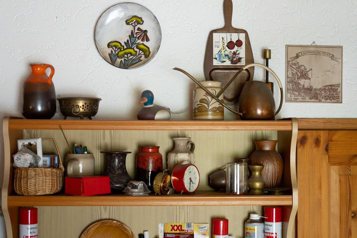 Omas German kitchen shelves